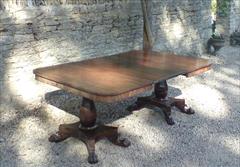 2 Pedestal Antique DIning Table 23½ each section 48d 70½w _1.JPG